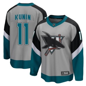 Youth San Jose Sharks Luke Kunin Fanatics Branded Breakaway 2020/21 Special Edition Jersey - Gray