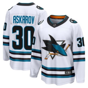 Youth San Jose Sharks Yaroslav Askarov Fanatics Branded Breakaway Away 2nd Jersey - White