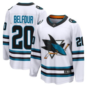 Youth San Jose Sharks Ed Belfour Fanatics Branded Breakaway Away 2nd Jersey - White