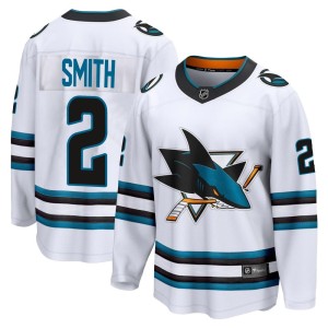 Youth San Jose Sharks Will Smith Fanatics Branded Breakaway Away 2nd Jersey - White