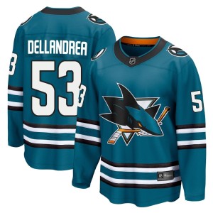 Youth San Jose Sharks Ty Dellandrea Fanatics Branded Breakaway Home 2nd Jersey - Teal