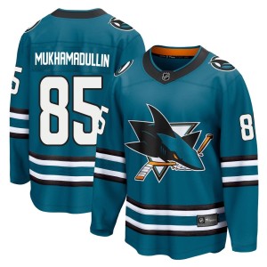 Youth San Jose Sharks Shakir Mukhamadullin Fanatics Branded Breakaway Home 2nd Jersey - Teal