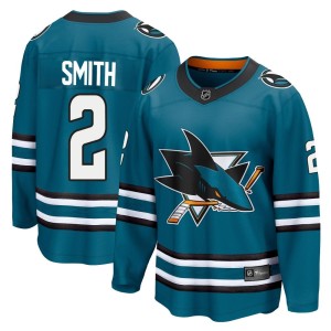 Youth San Jose Sharks Will Smith Fanatics Branded Breakaway Home 2nd Jersey - Teal