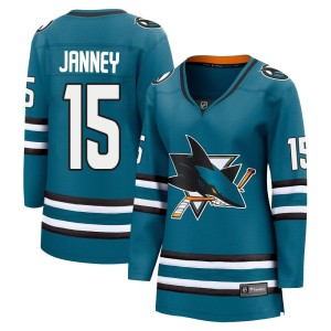 Women's San Jose Sharks Craig Janney Fanatics Branded Breakaway Home 2nd Jersey - Teal