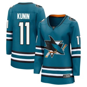 Women's San Jose Sharks Luke Kunin Fanatics Branded Breakaway Home 2nd Jersey - Teal