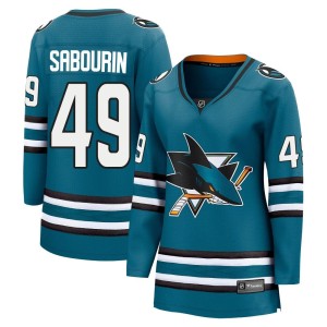 Women's San Jose Sharks Scott Sabourin Fanatics Branded Breakaway Home 2nd Jersey - Teal