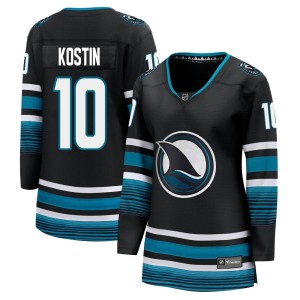 Women's San Jose Sharks Klim Kostin Fanatics Branded Premier Breakaway Alternate Jersey - Black