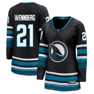 Women's San Jose Sharks Alex Wennberg Fanatics Branded Premier Breakaway Alternate Jersey - Black