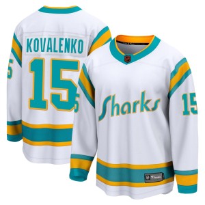 Men's San Jose Sharks Nikolai Kovalenko Fanatics Branded Breakaway Special Edition 2.0 Jersey - White