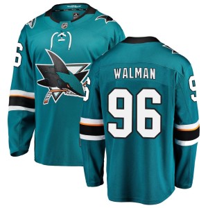 Men's San Jose Sharks Jake Walman Fanatics Branded Breakaway Home Jersey - Teal