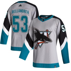 Youth San Jose Sharks Ty Dellandrea Adidas Authentic 2020/21 Reverse Retro Jersey - Gray