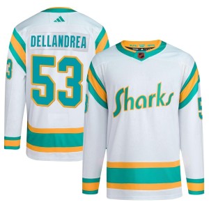 Youth San Jose Sharks Ty Dellandrea Adidas Authentic Reverse Retro 2.0 Jersey - White