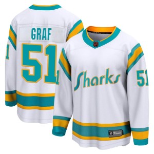 Youth San Jose Sharks Collin Graf Fanatics Branded Breakaway Special Edition 2.0 Jersey - White