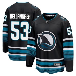 Youth San Jose Sharks Ty Dellandrea Fanatics Branded Premier Breakaway Alternate Jersey - Black