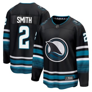 Youth San Jose Sharks Will Smith Fanatics Branded Premier Breakaway Alternate Jersey - Black