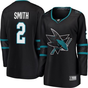 Women's San Jose Sharks Will Smith Fanatics Branded Breakaway Alternate Jersey - Black