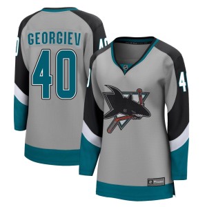 Women's San Jose Sharks Alexandar Georgiev Fanatics Branded Breakaway 2020/21 Special Edition Jersey - Gray