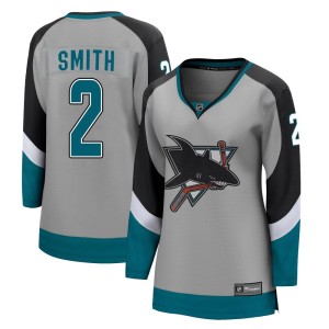 Women's San Jose Sharks Will Smith Fanatics Branded Breakaway 2020/21 Special Edition Jersey - Gray