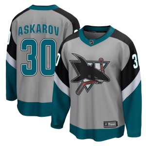 Men's San Jose Sharks Yaroslav Askarov Fanatics Branded Breakaway 2020/21 Special Edition Jersey - Gray