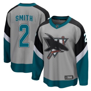 Men's San Jose Sharks Will Smith Fanatics Branded Breakaway 2020/21 Special Edition Jersey - Gray