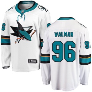 Youth San Jose Sharks Jake Walman Fanatics Branded Breakaway Away Jersey - White